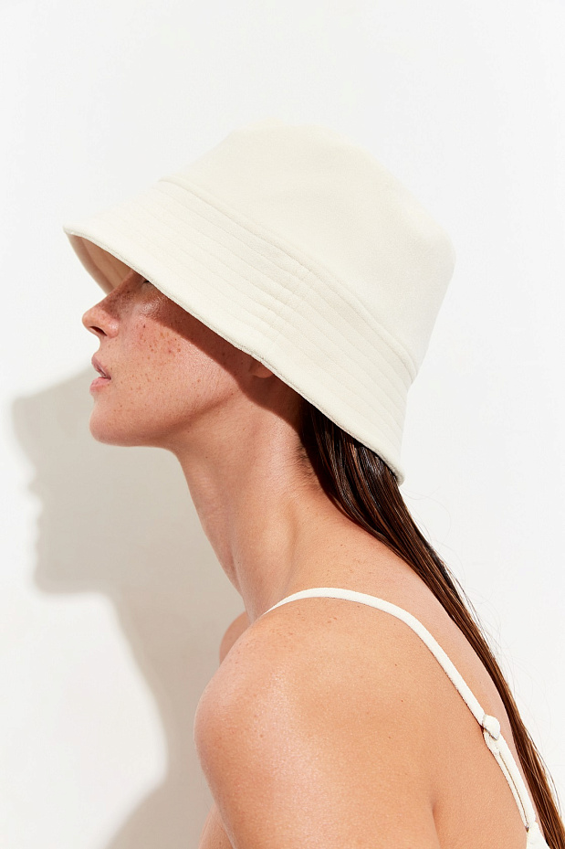 Панама из махровой ткани (слоновая кость)