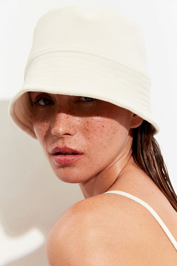 Панама из махровой ткани (слоновая кость)