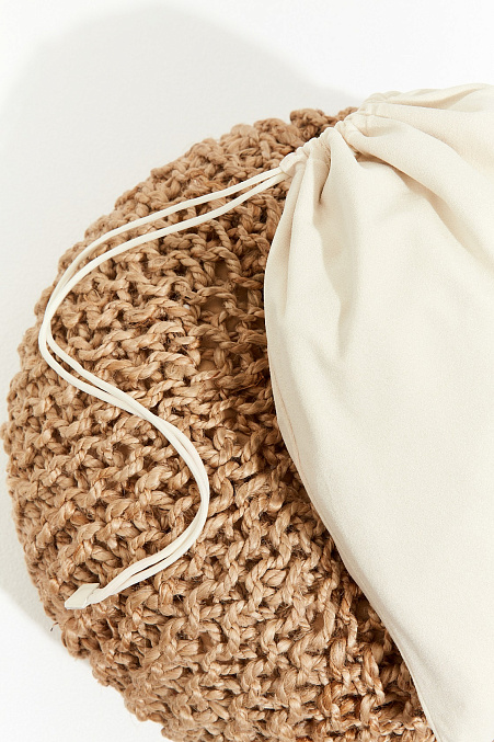 Косметичка из махровой ткани (слоновая кость)