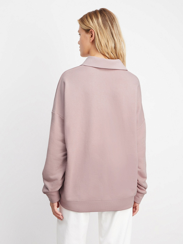 Толстовка-поло (пудровый)