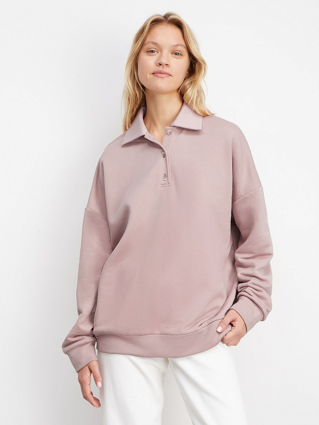 Толстовка-поло (пудровый)