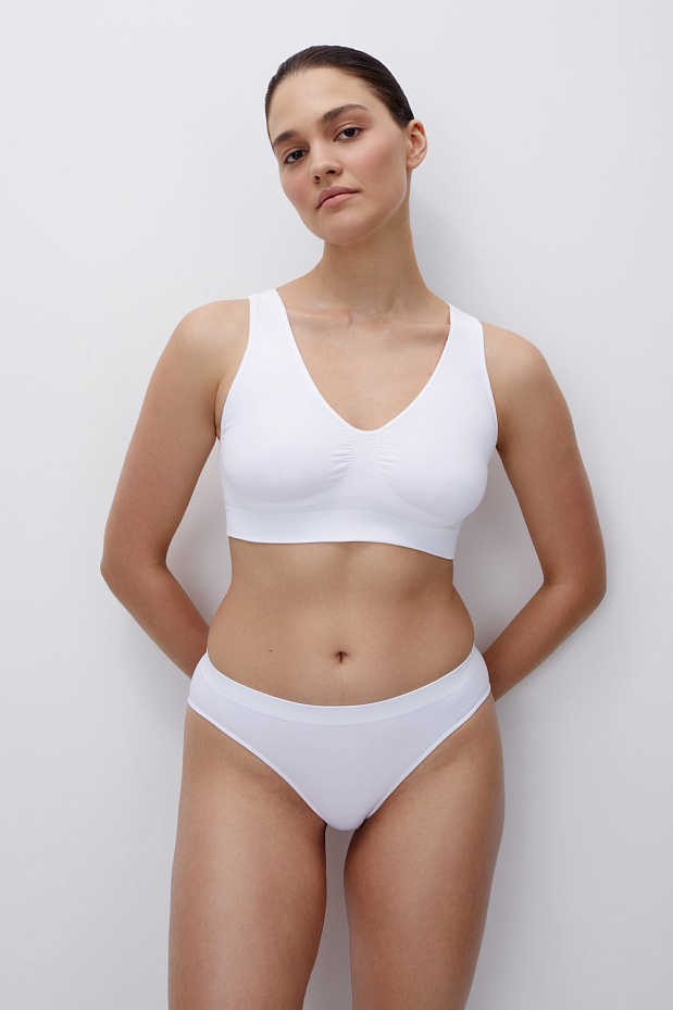 Трусы слипы с низкой посадкой (белый)