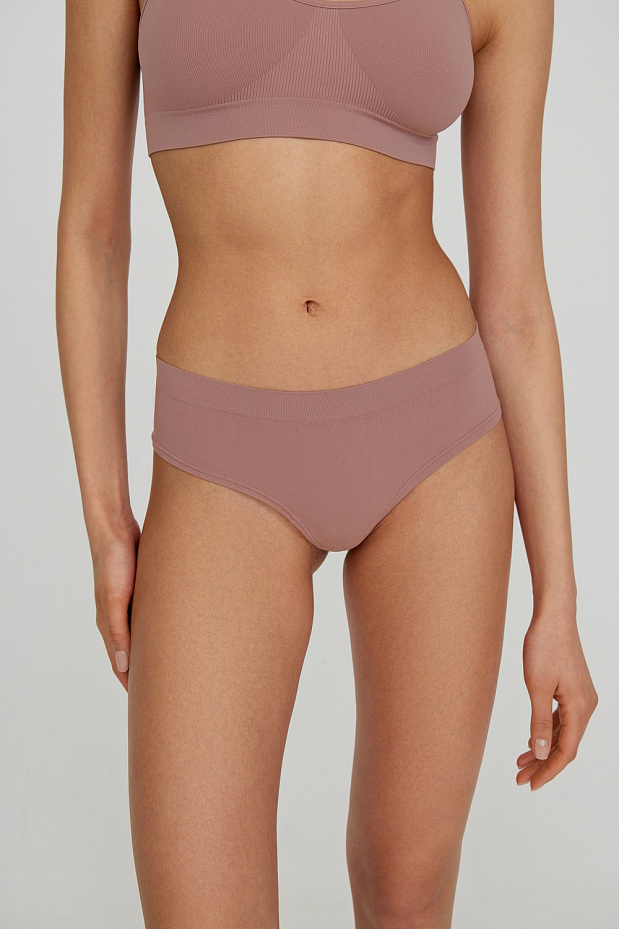 Трусы шорты-стринги (холодный мокко)