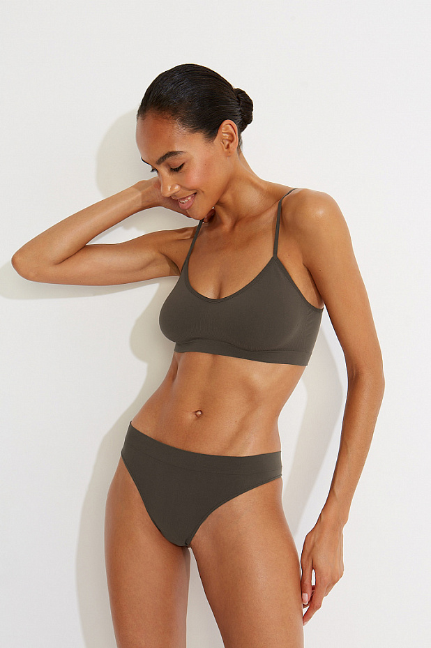 Трусы-стринги с низкой посадкой (горячий шоколад)