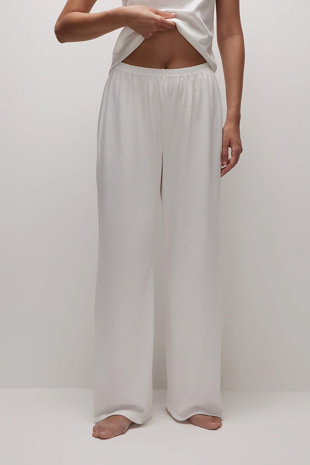 Брюки свободные (молочный)