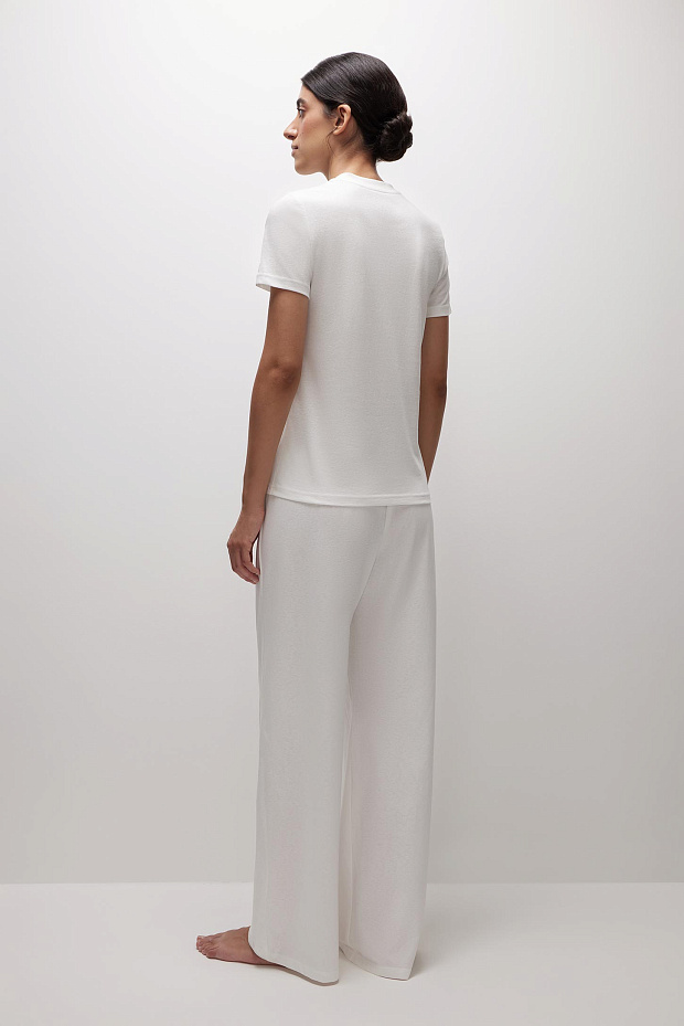 Брюки свободные (молочный)