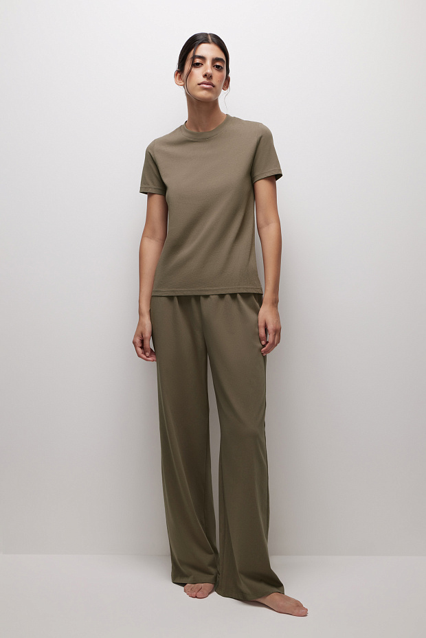 Брюки свободные (кофейный)