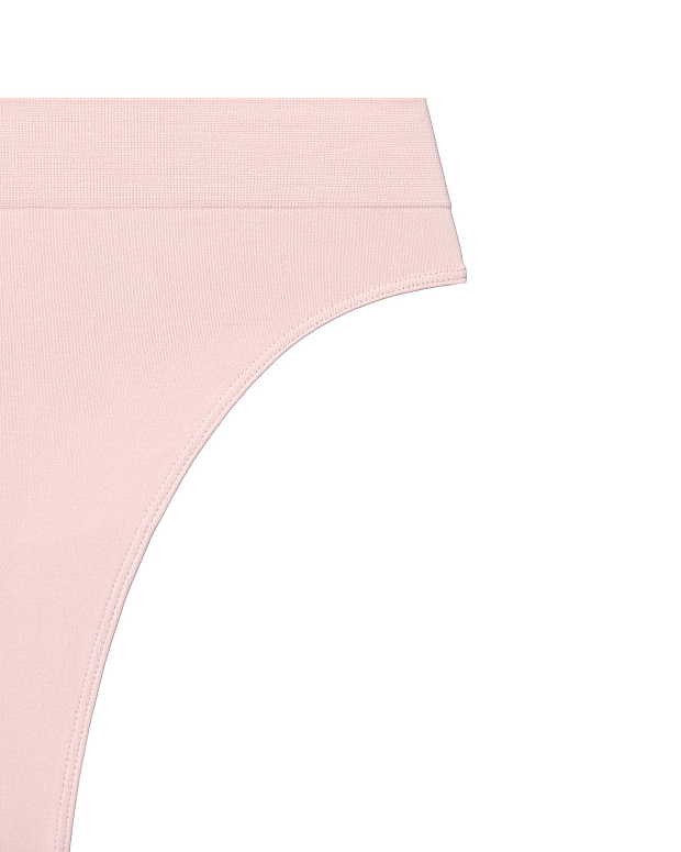 Трусы-стринги с высокой посадкой до 4XL (пудрово-розовый)