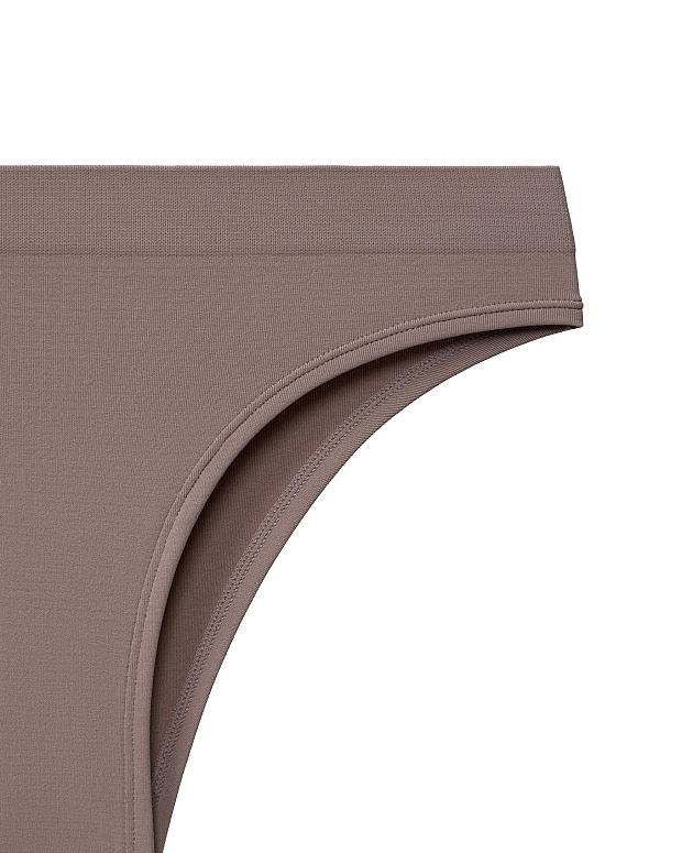 Трусы-бразильяно с низкой посадкой (холодный мокко)