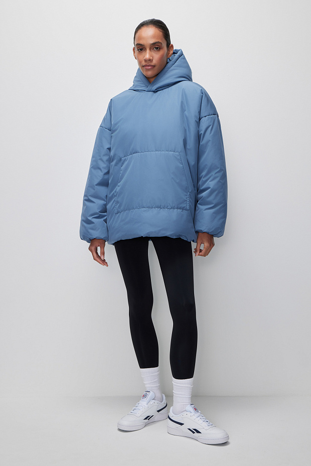 Олимпийка утепленная на синтепоне (серо-голубой )