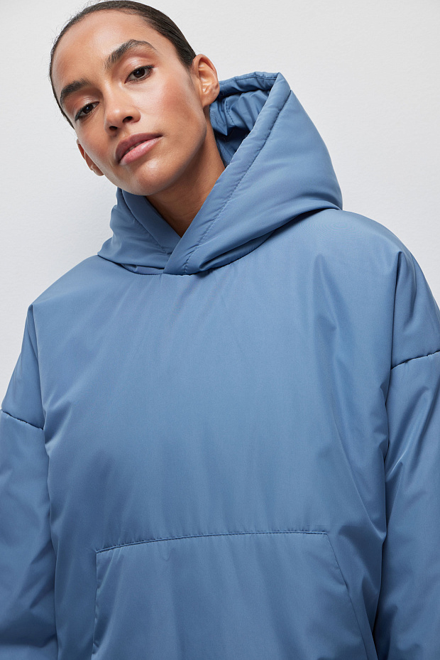 Олимпийка утепленная на синтепоне (серо-голубой )