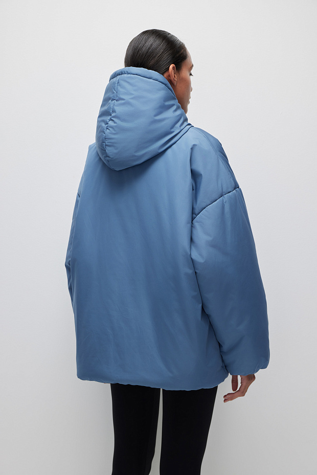 Олимпийка утепленная на синтепоне (серо-голубой )