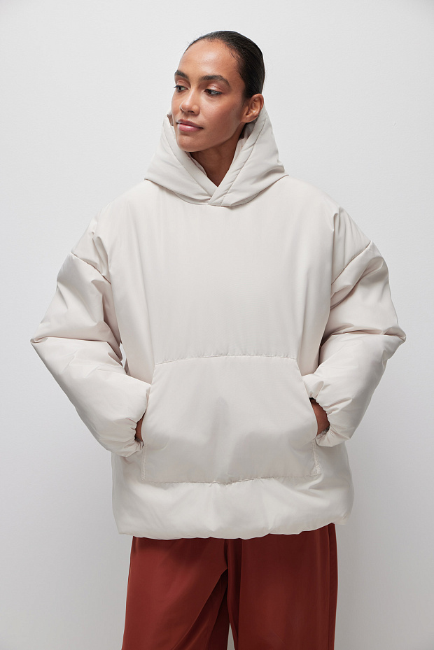 Олимпийка утепленная на синтепоне (жемчужно-серый)