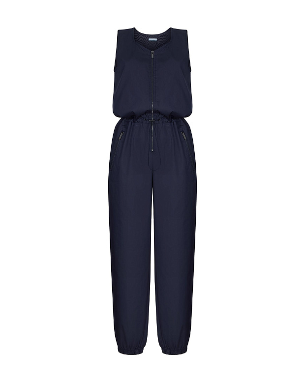 Комбинезон из плащевки (темно-синий)