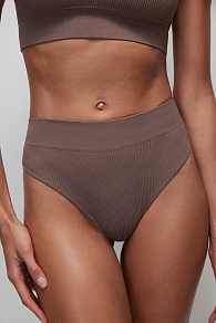 Трусы-стринги с высокой посадкой Ribbed Base
