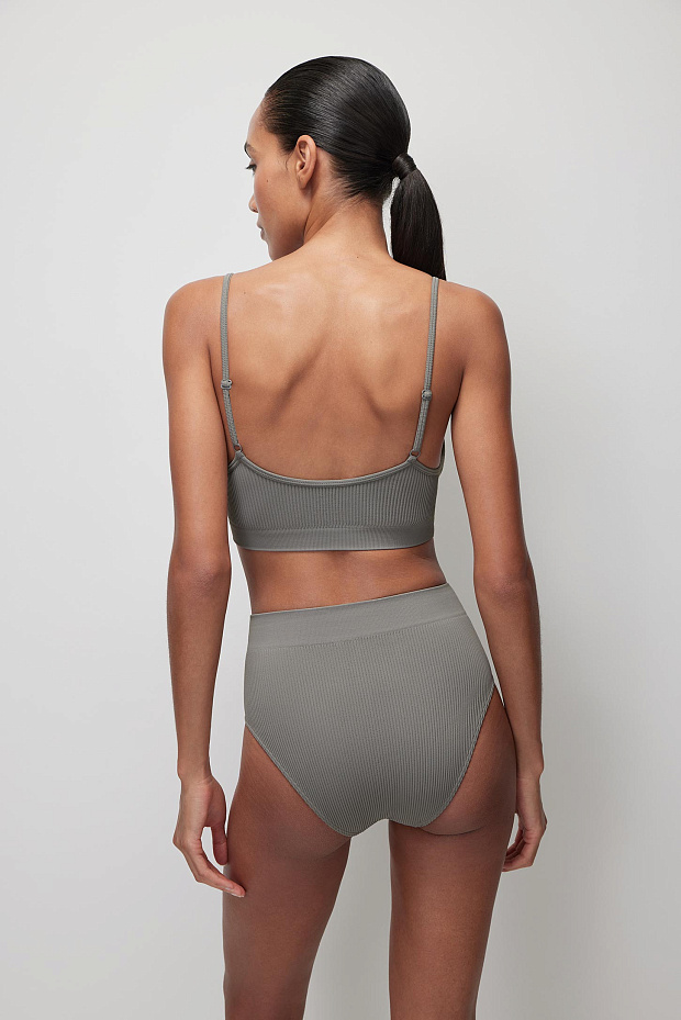 Топ на тонких бретелях (серый)