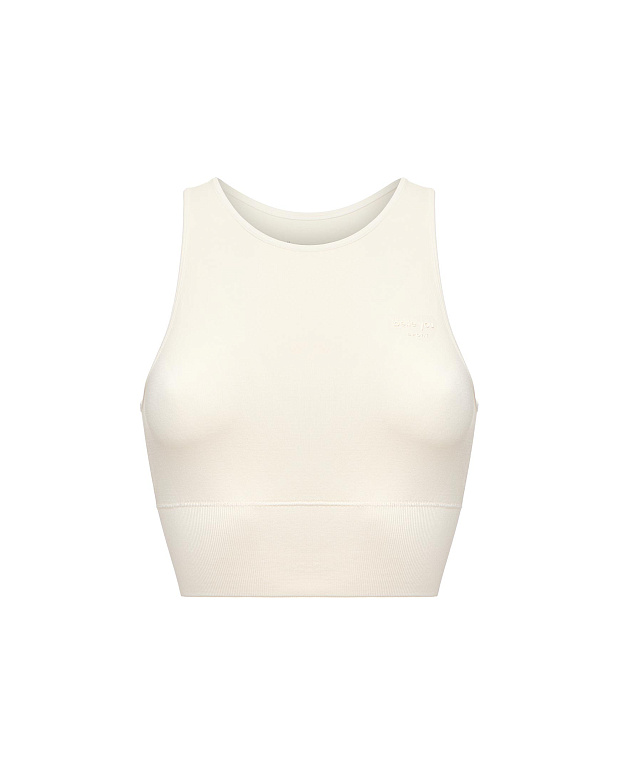 Топ-майка с чашками-вкладышами (молочный)