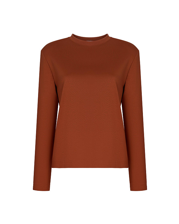 Лонгслив оверсайз (терракотовый)