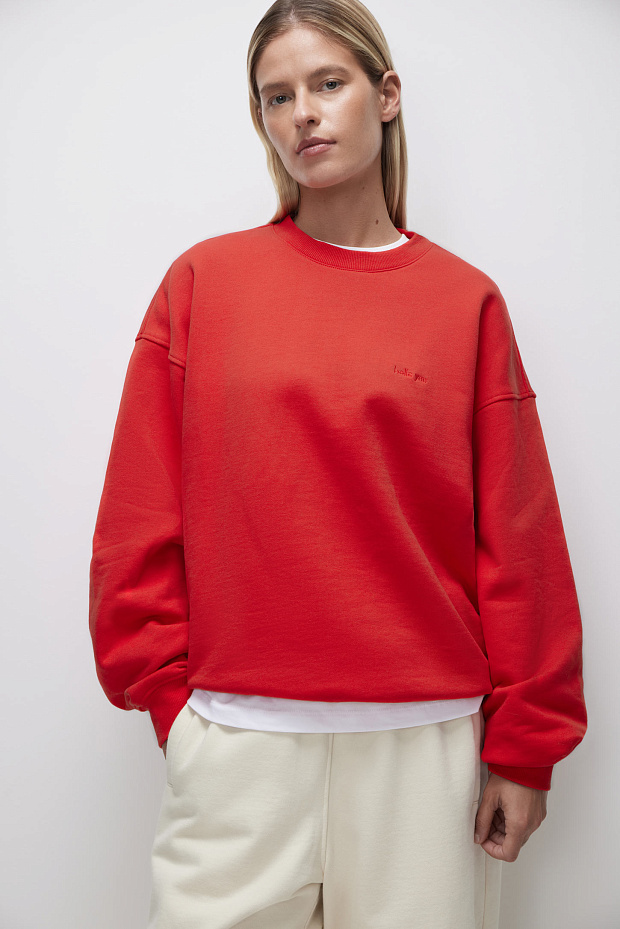 Свитшот оверсайз (красный)