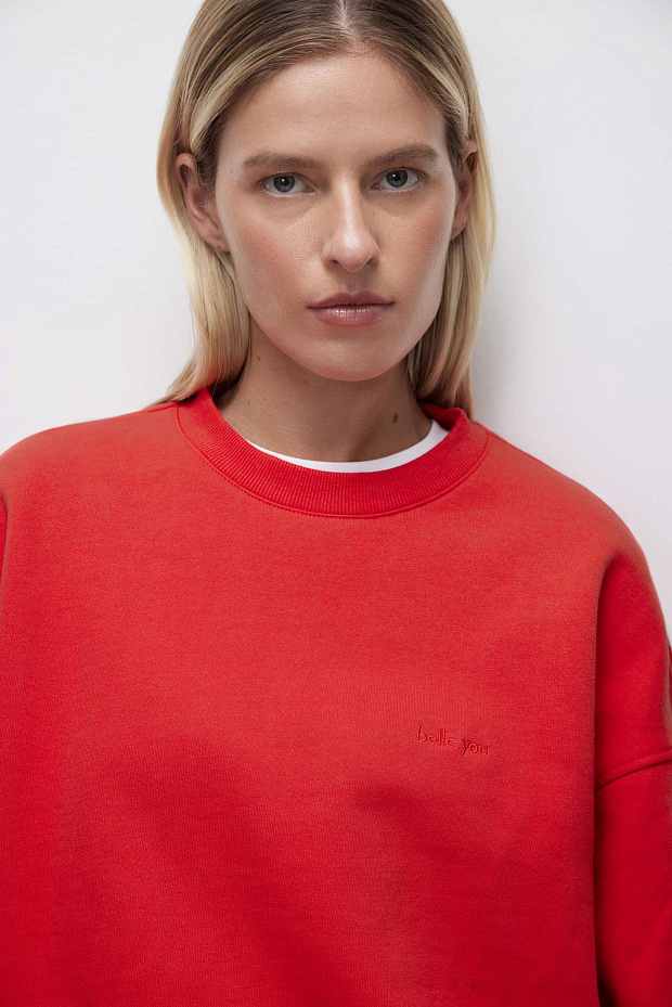 Свитшот оверсайз (красный)