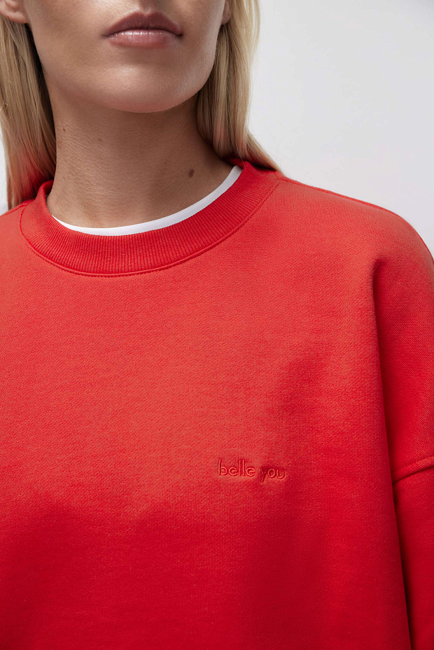 Свитшот оверсайз (красный)