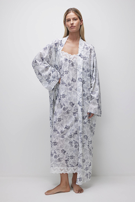Халат из хлопка (принт)