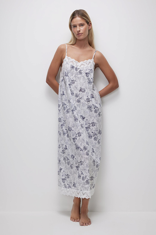 Сорочка из батиста (принт)