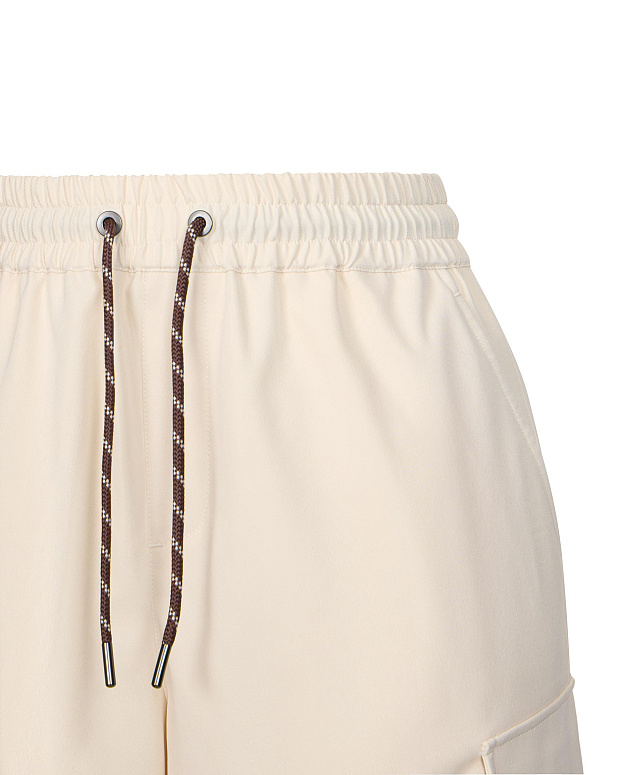 Брюки из плащевки (молочный)