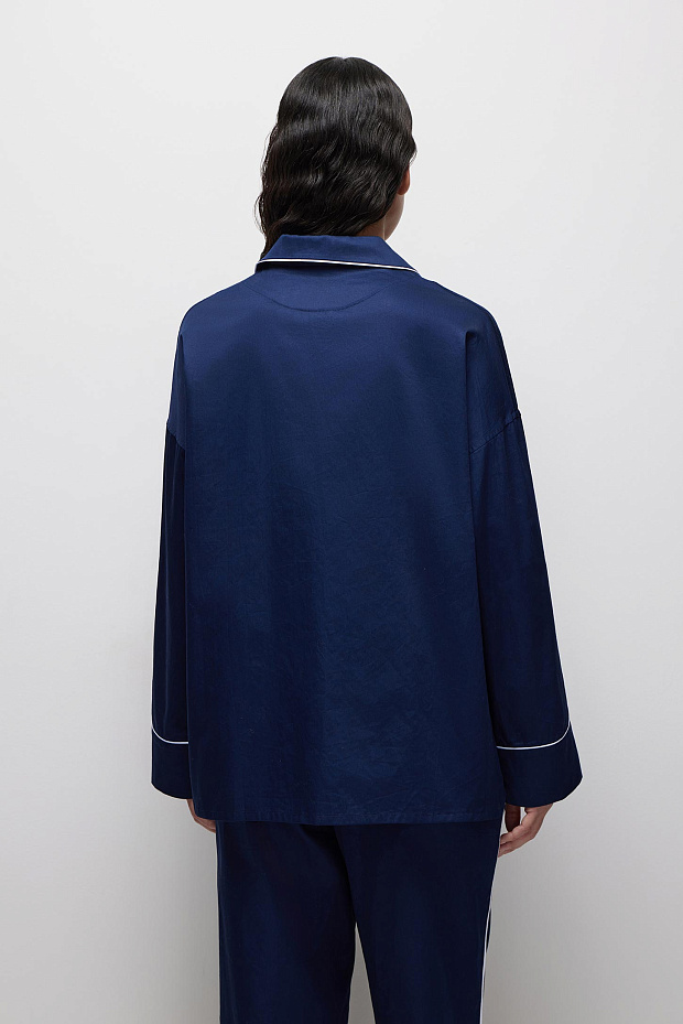 Пижамная рубашка  (темно-синий)