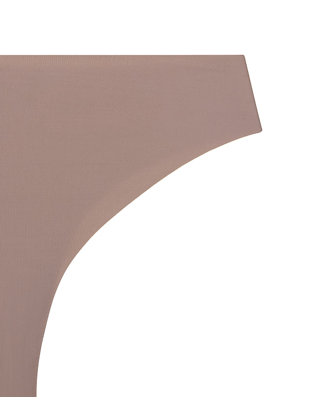 Трусы-танга в наборе (шок / серо-беж / пудр-роз)