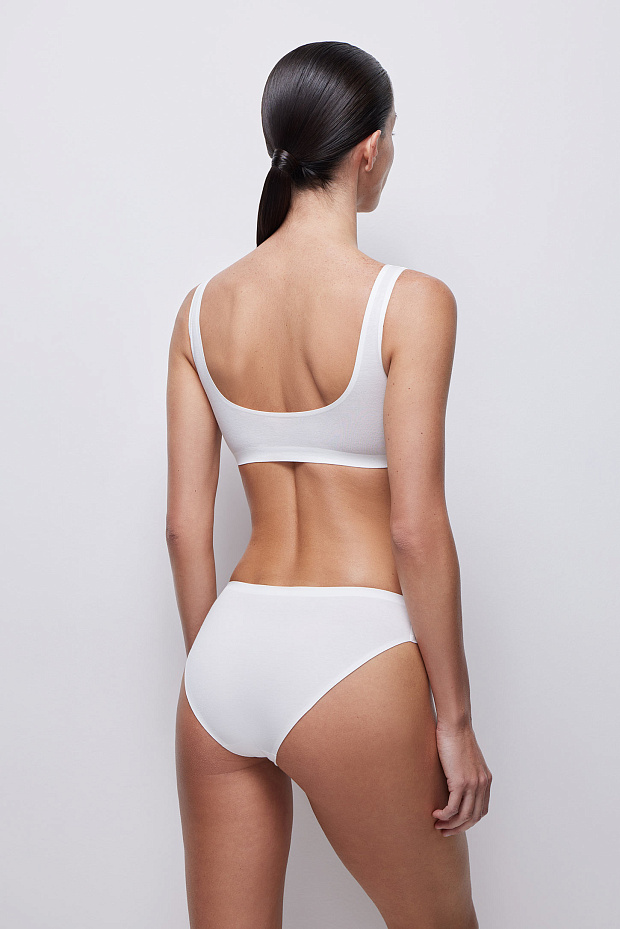 Трусы-слипы со средней посадкой (молочный)