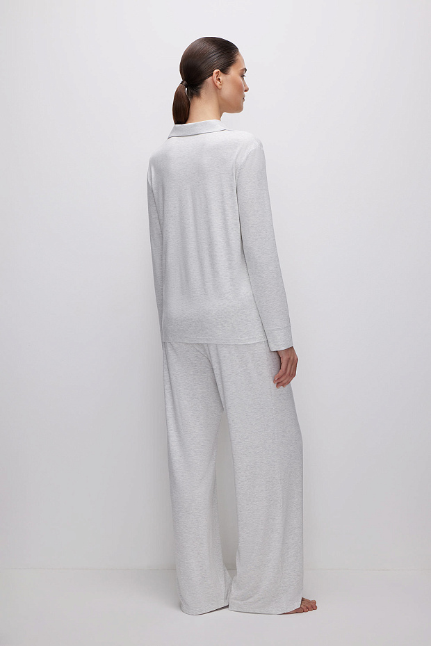 Пижамные брюки женские (серый меланж)
