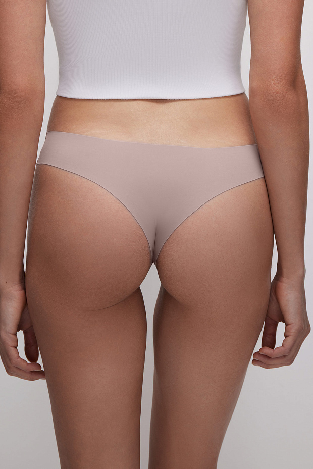 Трусы-танга в наборе (темно-бежевый)