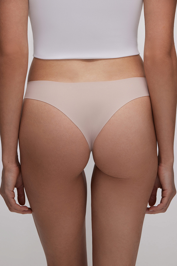 Трусы-танга в наборе (светло-бежевый)