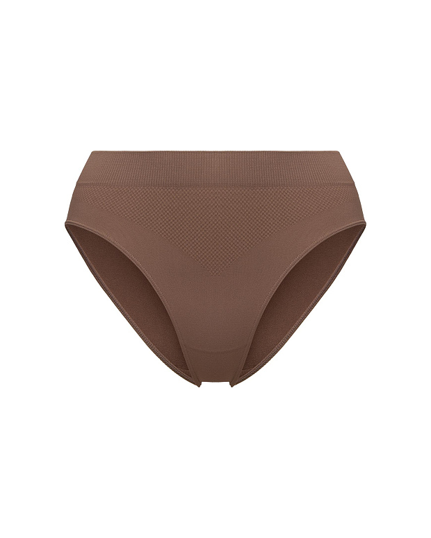 Трусы бразильяна с высокой посадкой (серо-бежевый)