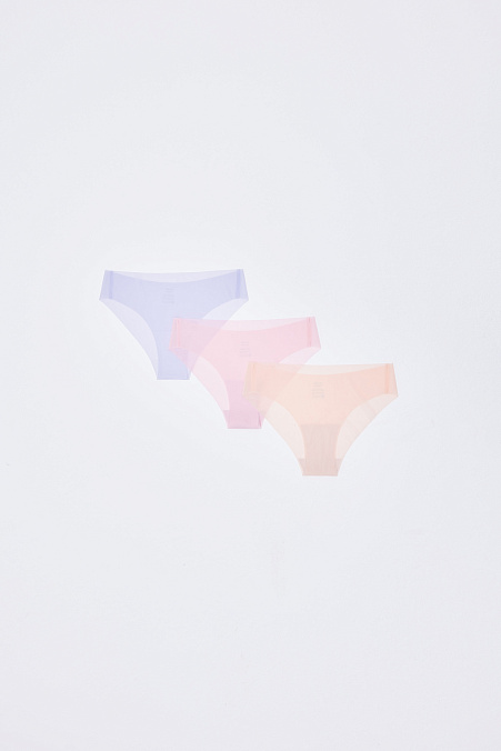 Трусы-слипы со средней посадкой в наборе (цветной)