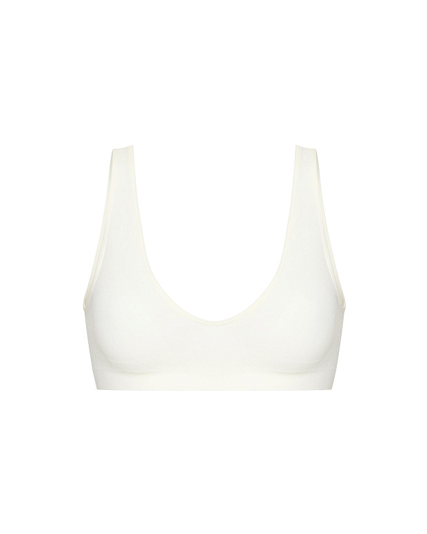 Топ на широких бретелях Бамбук (пломбир)