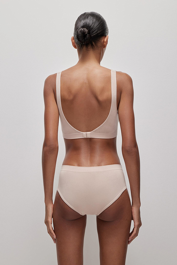 Топ на широких бретелях Бамбук (пудрово-розовый)