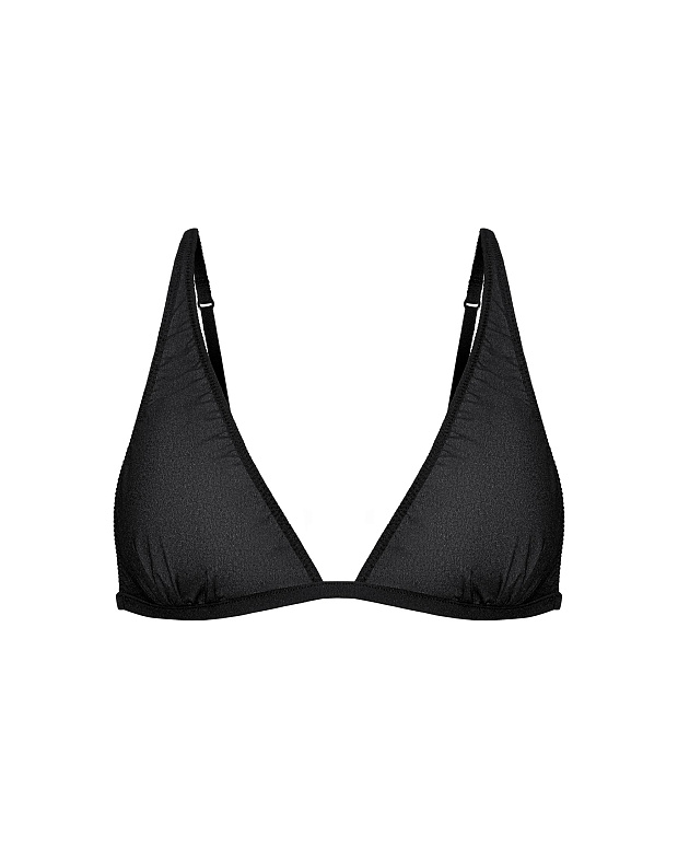 Бюстгальтер с треугольными чашками (черный)