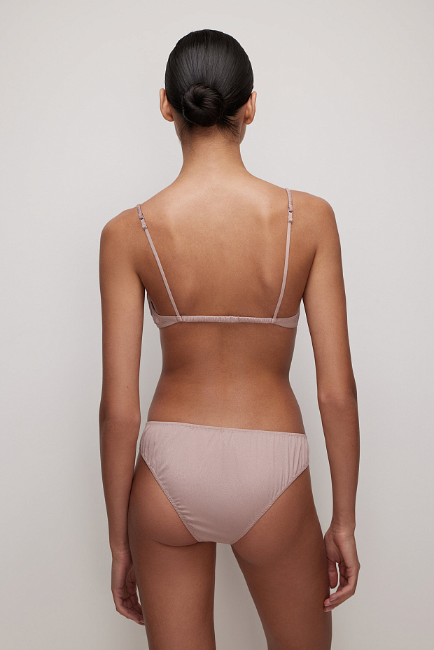 Трусы-слипы со средней посадкой (холодный мокко)