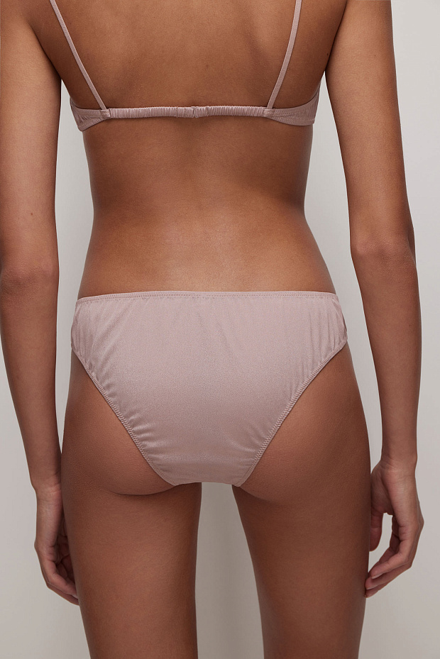 Трусы-слипы со средней посадкой (холодный мокко)