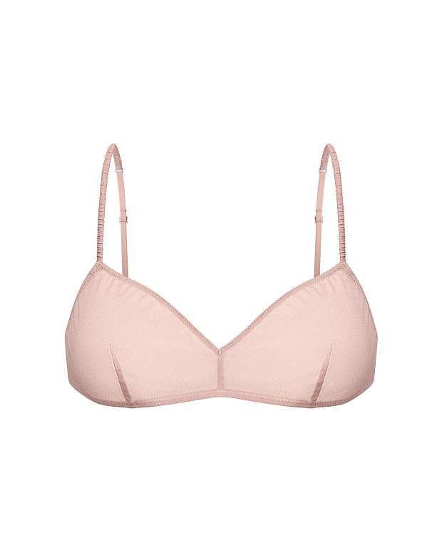 Бюстгальтер на тонких бретелях (холодный мокко)