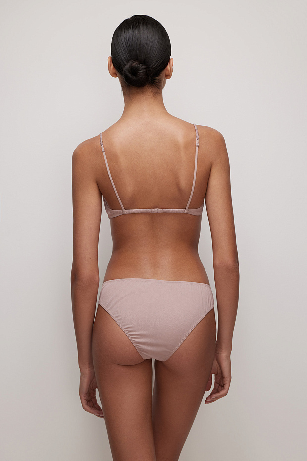 Бюстгальтер на тонких бретелях (холодный мокко)