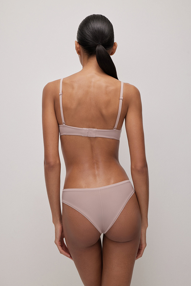 Бюстгальтер с формованной мягкой чашкой (холодный мокко)