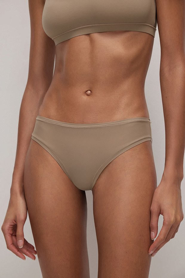 Трусы-слипы со средней посадкой (капучино)