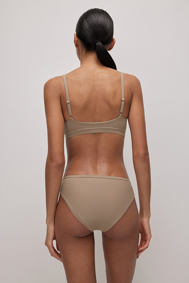 Трусы-слипы со средней посадкой (капучино)