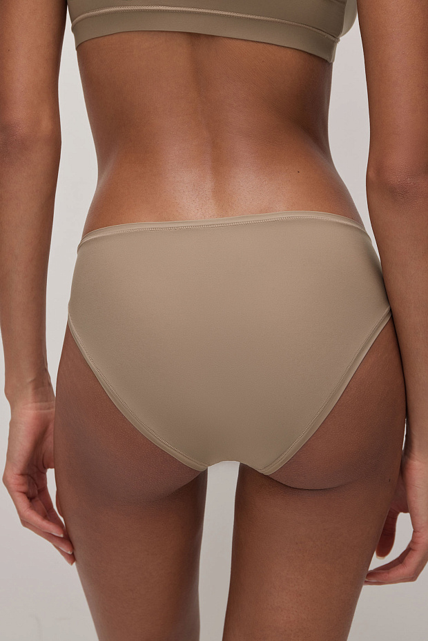 Трусы-слипы со средней посадкой (капучино)