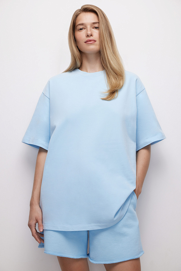 Футболка оверсайз (голубой)