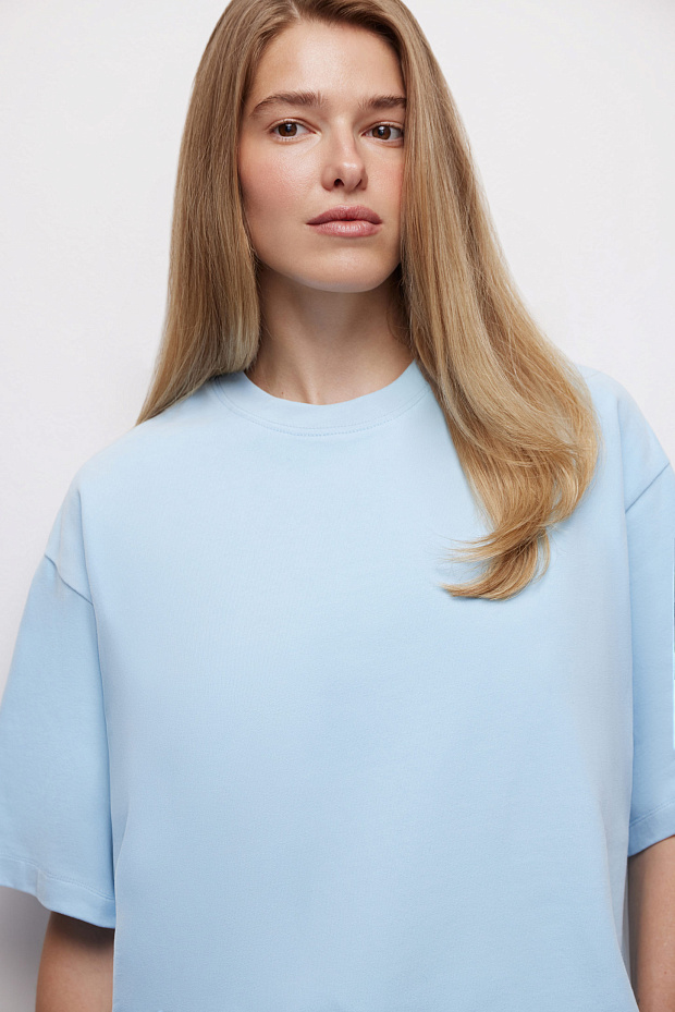 Футболка оверсайз (голубой)