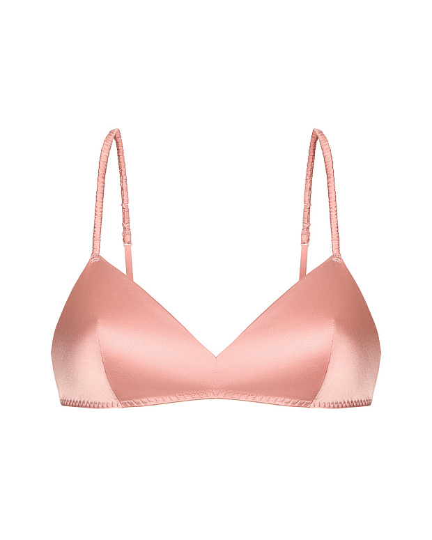 Бюстгальтер на тонких бретелях (чайная роза)